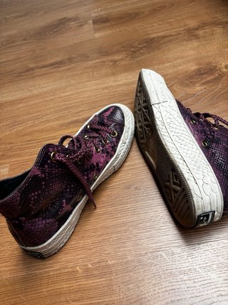 Converse Piel Serpiente Rosas Talla 38