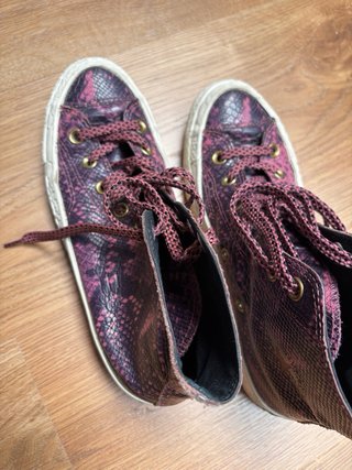 Converse Piel Serpiente Rosas Talla 38