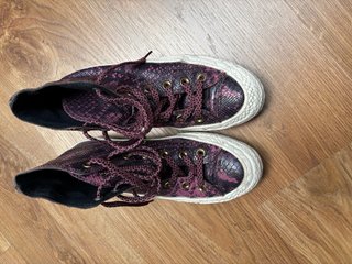 Converse Piel Serpiente Rosas Talla 38