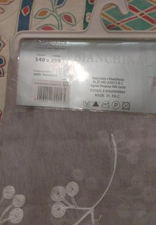 2 Tende JS HOME grigie tessuto