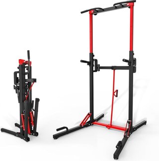 Máquina de (dominadas, remos y flexiones)