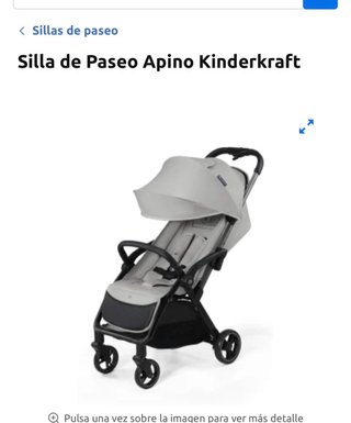 Silla de Paseo Kinderkraft Apino Gris