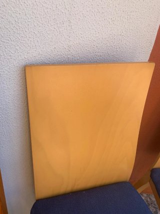3 Sillas de Madera y Tela