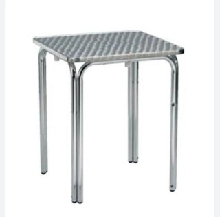 Mesa Aluminio + 4 Sillas Aluminio