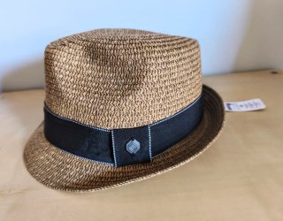 Cappello intrecciato stile Cowboy Marrone
