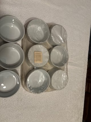 Set  12 stampi ceramica bianca per cottura
