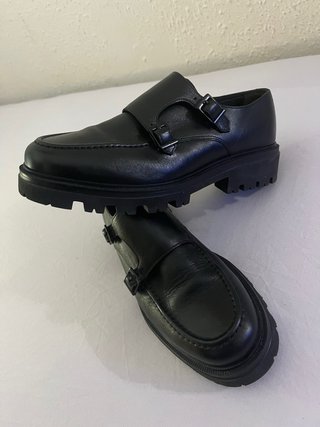 Zapatos Monk Strap Negros