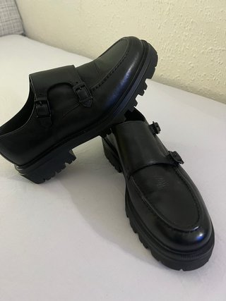 Zapatos Monk Strap Negros