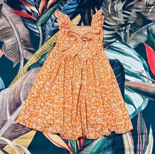 Vestido Verano Floral Escote Cuadrado Talla Unica