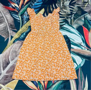 Vestido Verano Floral Escote Cuadrado Talla Unica