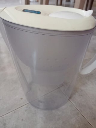 Jarra Filtrante Agua Transparente/Blanca