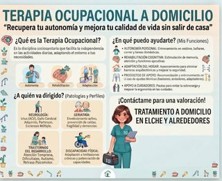 Sesiones a domicilio de Terapia Ocupacional