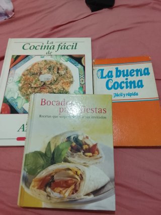 Lote 3 libros de cocina