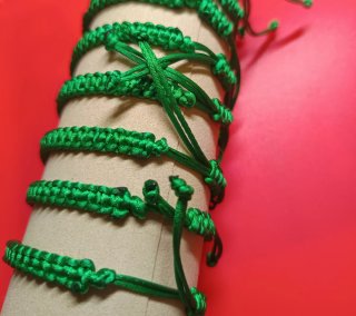 Pulseras de fresa estilo Murano