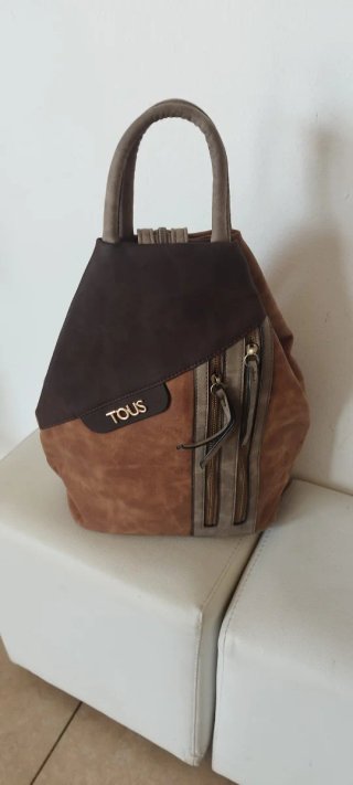 Mochila Beige y Negra