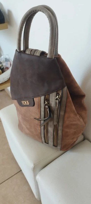 Mochila Beige y Negra
