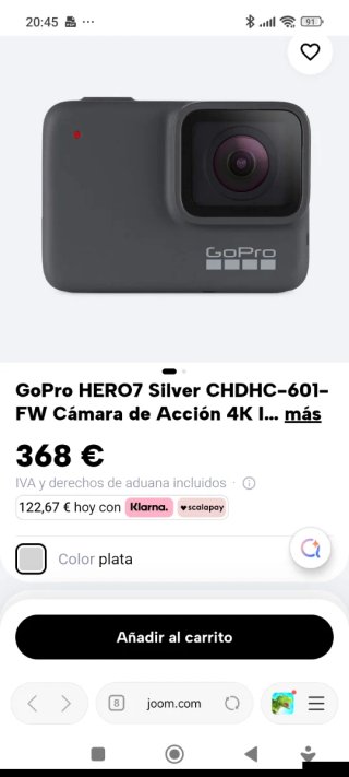 GoPro HERO7 Silver Cámara de Acción 4K