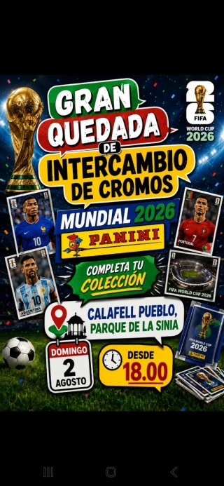 Cromos Panini Mundial 2026