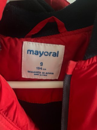 Chaquetón niño Mayoral rojo