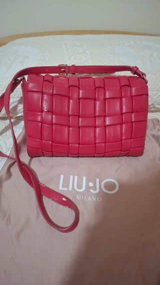 Borsa Liu Jo fucsia intrecciata