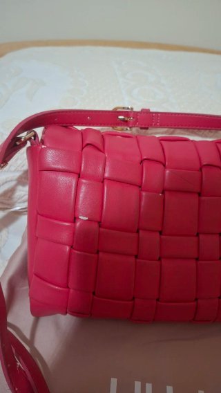 Borsa Liu Jo fucsia intrecciata