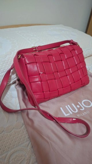 Borsa Liu Jo fucsia intrecciata