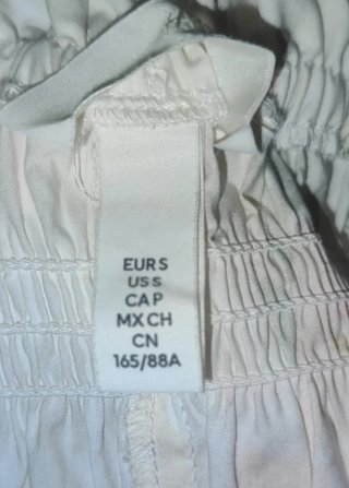 Vestido blanco estampado flores