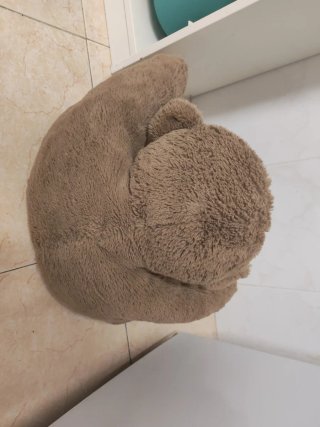 Puff infantil marrón