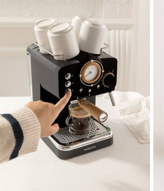 Cafetera Espresso CREATE Negra