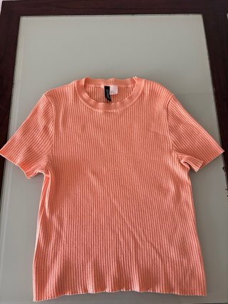 Camiseta de punto naranja