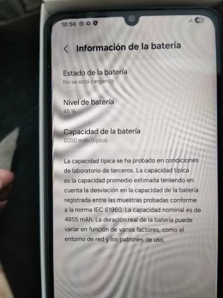 Teléfono móvil con batería 5000 mAh