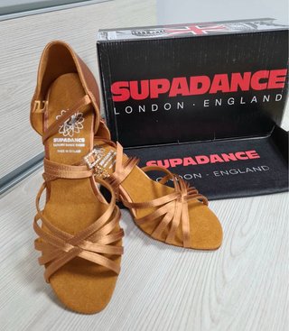 Zapatos de baile Supadance marrones y dorados