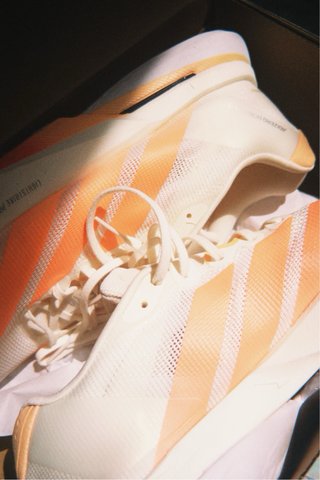 Zapatillas Adidas Adizero Boston 13 Naranja/Blanco