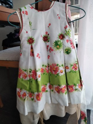 Vestido niña flores talla 3