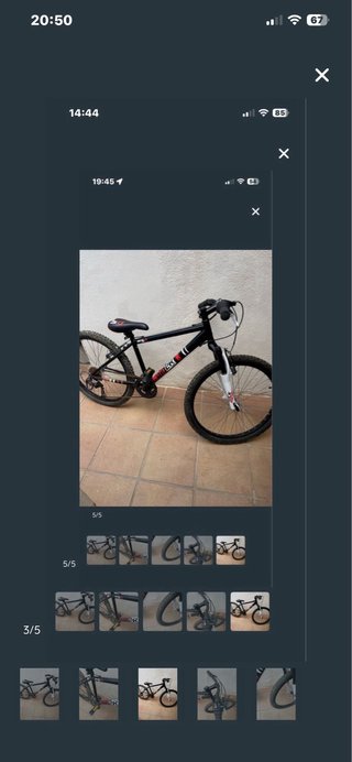 Bicicleta juvenil negra