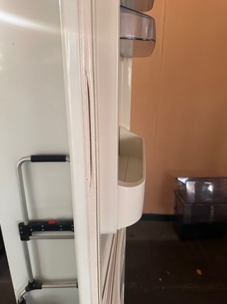Nevera blanca con congelador