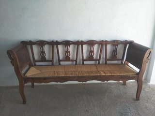 Banca de madera antigua