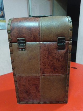 Estuche botellero antiguo cuero