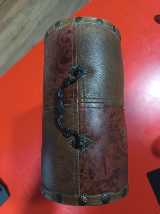 Estuche botellero antiguo cuero