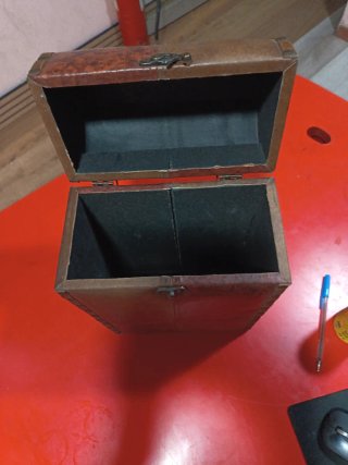 Estuche botellero antiguo cuero