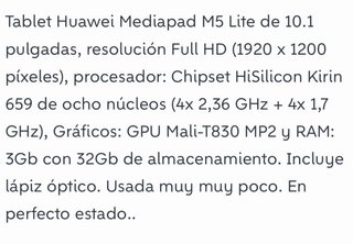 Tablet Huawei Negra
