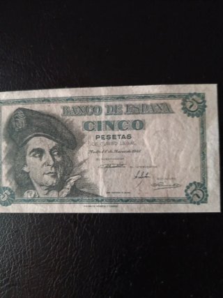 Billete 5 Pesetas Banco de España 1948