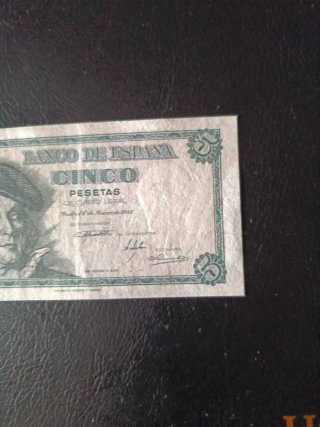 Billete 5 Pesetas Banco de España 1948