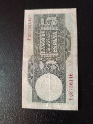 Billete 5 Pesetas Banco de España 1948