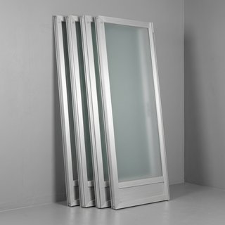 8 Hojas Correderas Aluminio con Cristal