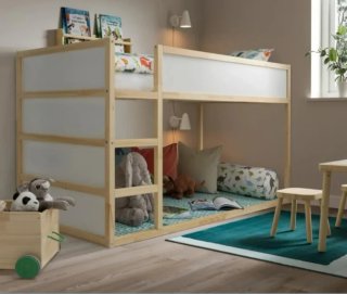 Cama litera Kura Ikea madera