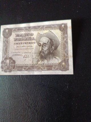 Billete 1 Peseta Banco de España