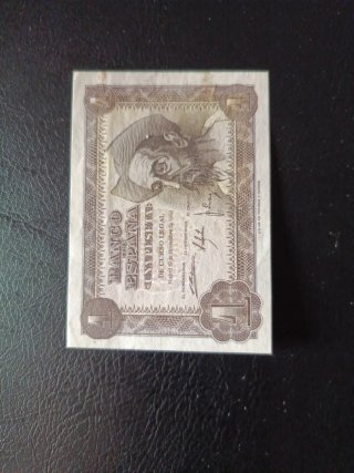 Billete 1 Peseta Banco de España