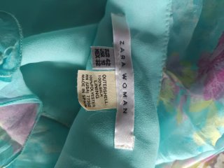 Vestido gasa estampado floral