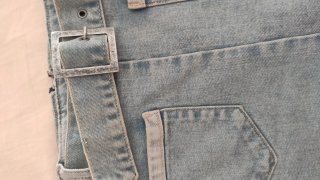 Falda Desigual Denim Asimétrica
